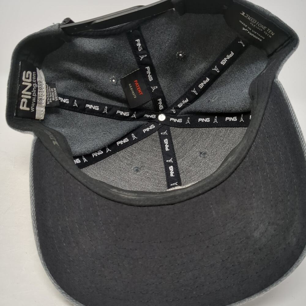 Ping Est. 1959 Patch Snapback Hat Gray Solid One … - image 7